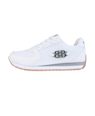 Women's Sneaker with Multi-Material Upper and Dual Laces