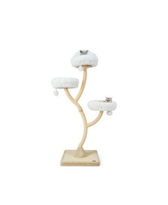 70" Cat Tower, 4-Layer Activity Tree with 3 Perches & Hanging Balls for Indoor Cats