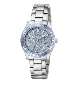 Women's Silver-Tone Stainless Steel Multi-Function Watch, 36mm