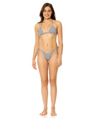 Women's Stringer Striped Bikini Bottoms