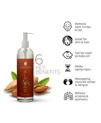 The Ultimate Hair & Skin Restoration Bundle: LED Therapy Brush, Castor Oil, Sweet Almond Oil, & Fractionated Coconut Oil