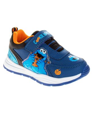 Kids Cookie Monster Light Up Hook & Loop Fashion Sneaker Kids' Easy Hook & Loop Fun Character Design Play Ready Durable (Toddler)