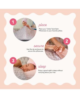 2-Pack Double-Sided Satin Pillowcases for Skin & Hair Care, Reduces Frizz, Beauty Essential Set