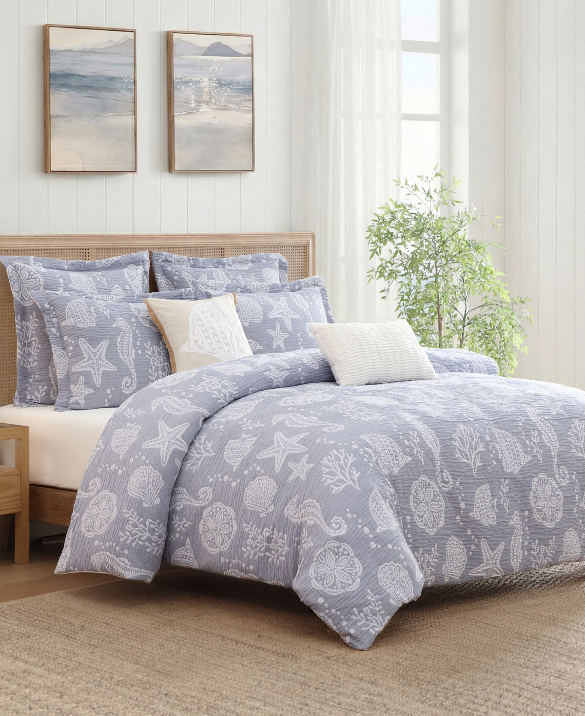 Levtex Seaside Charm Textured -Pc. Duvet Cover Set