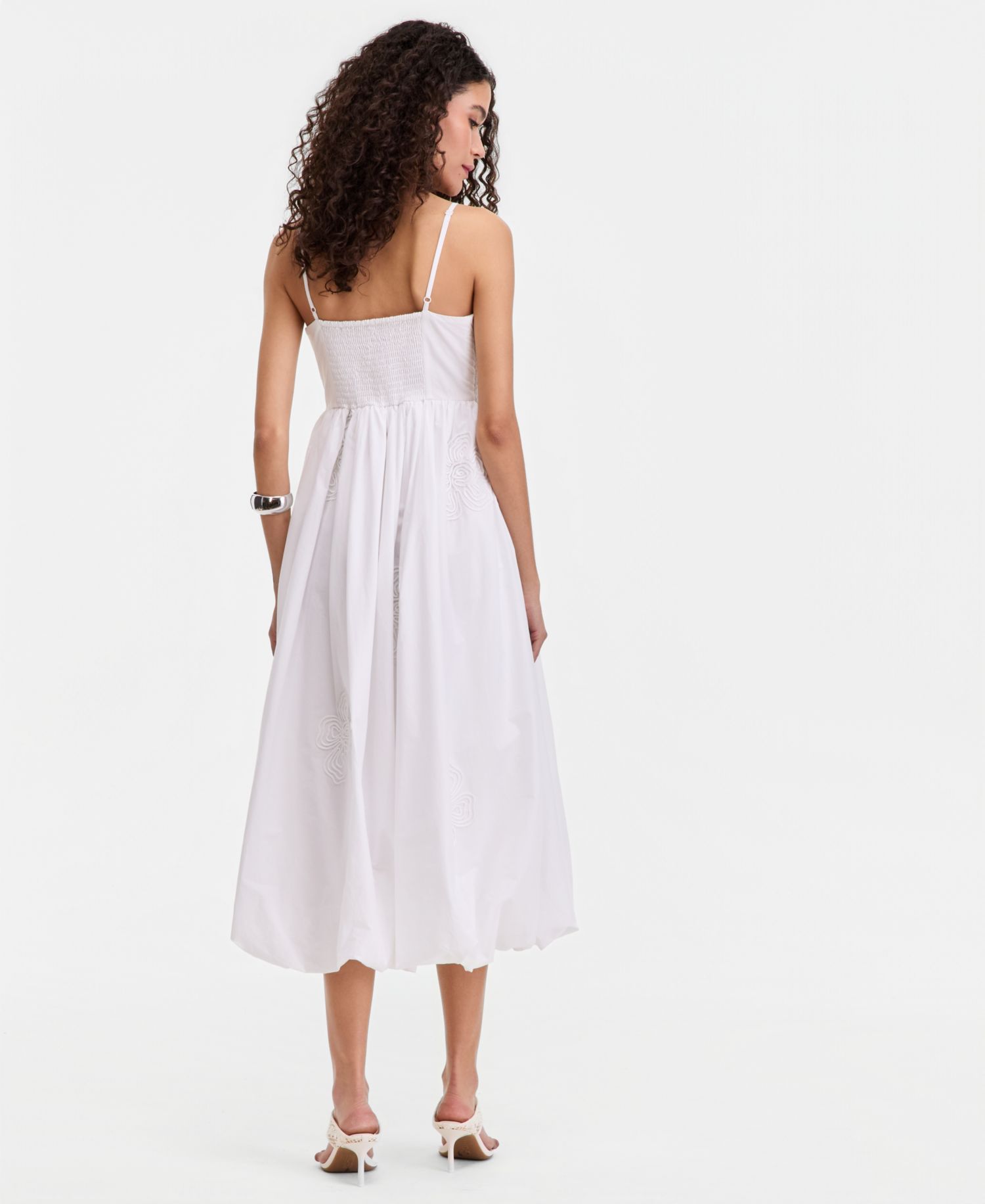 Petite Smocked-Bodice Bubble Dress