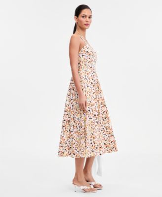 Women's Sleeveless Seamed Midi Dress