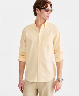 Men's Solid Stretch Oxford Cotton Shirt