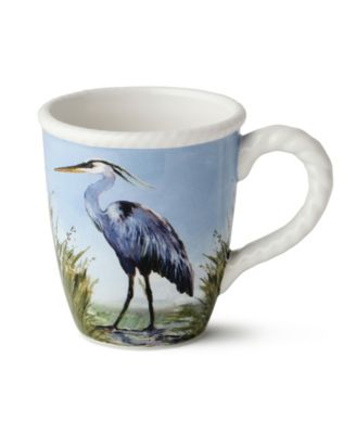 Coastal Birds Mugs, Set of 4
