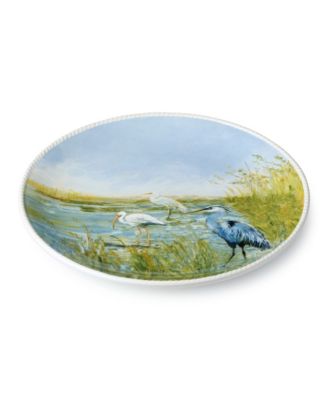Coastal Birds Round Platter