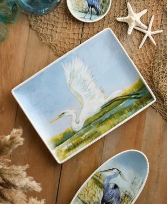 Coastal Birds Rectangular Platter