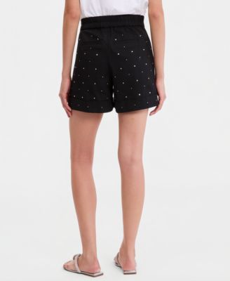 Women's Embellished Cuffed Shorts