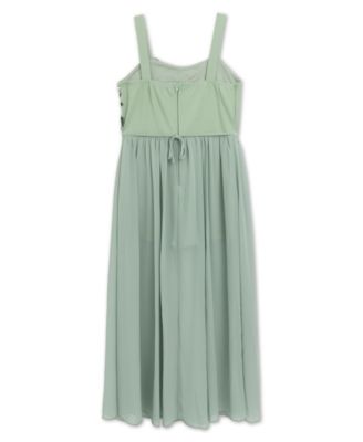 Girls' 7-16 Sleeveless Sweetheart Neck Dress