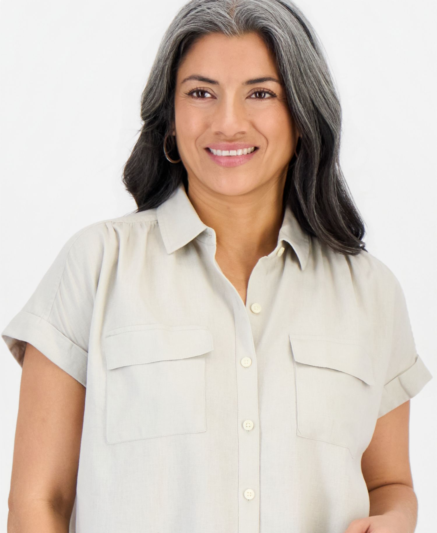 Women's Cuffed Camp Shirt