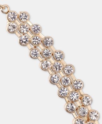 Crystal Mesh Chain Collar Necklace, 16" + 3" extender