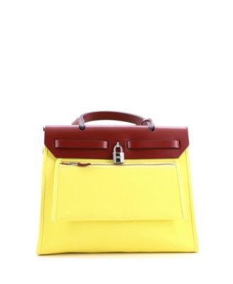 31 Herbag Zip Leather and Toile