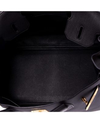 Birkin 30 Handbag Black Togo with Rose Gold Hardware