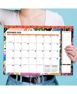 July 2026 - June 2027 Maximal Mirage Medium Desk Pad Monthly Blotter Calendar