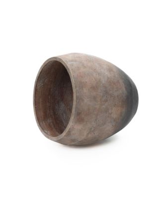 Vintage  Base 13.8-Inch Tall Round Cement Planter