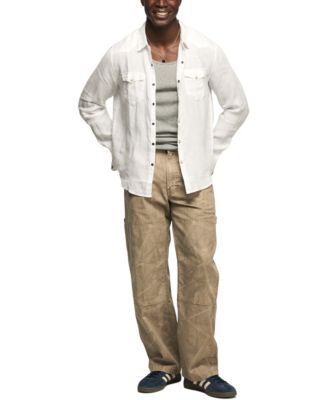 Men's Spread Collar Western Shirt