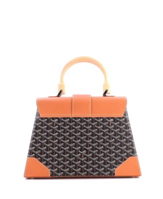 MM Saigon Top Handle Bag Coated Canvas with Leather