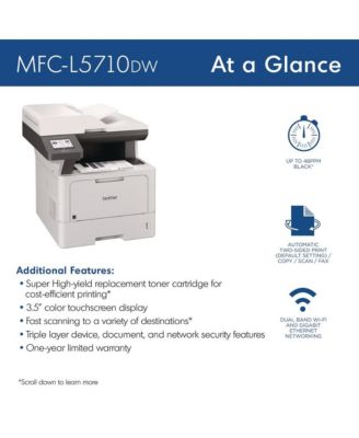 MFCL5710DW Business Monochrome Laser AIO Printer Copy Fax Print Scan