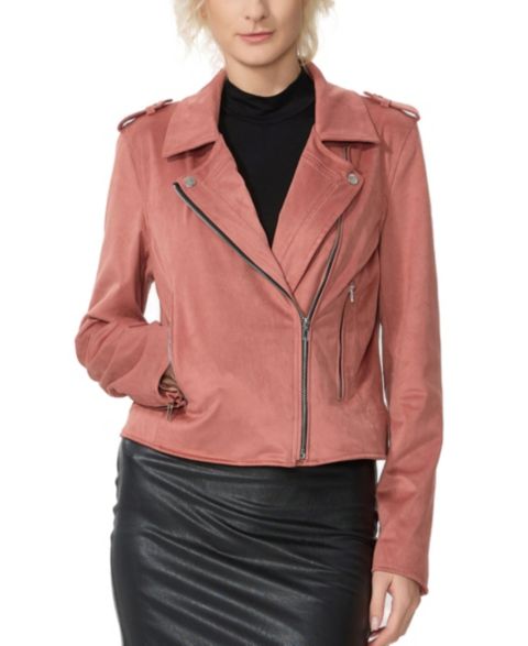 Женские куртки kimi + kai Women's Faux Suede Moto Jacket