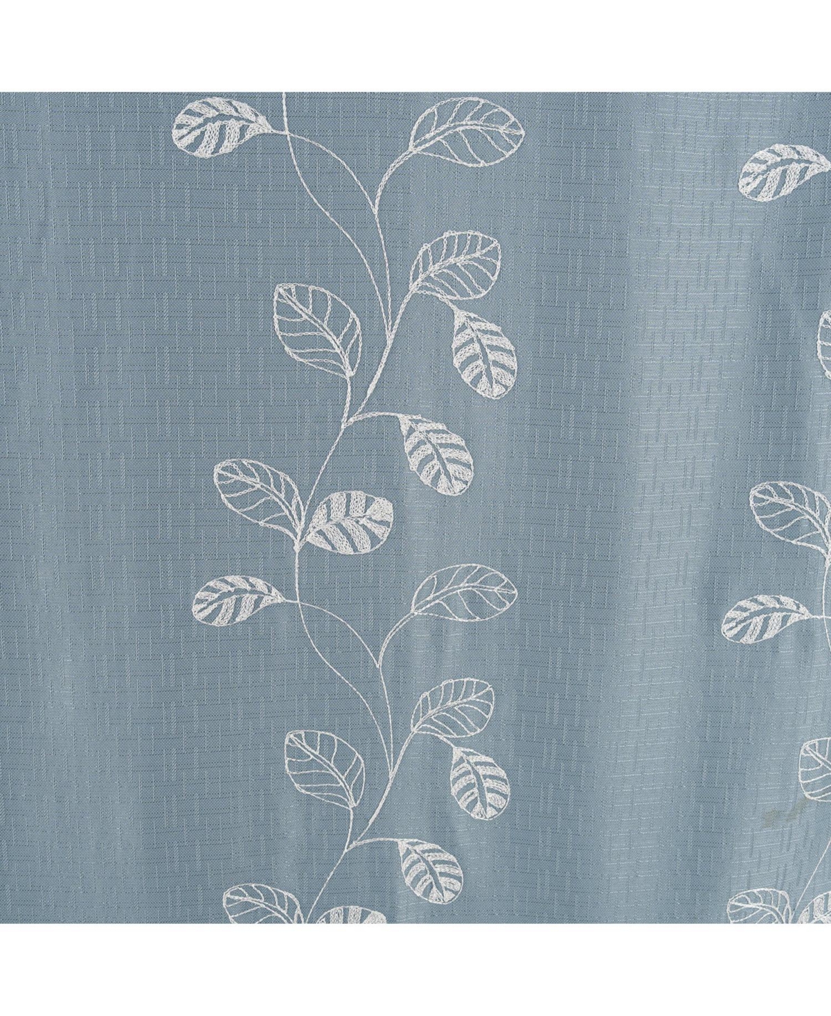Rt Designers Collection 100% Polyester 140 Gsm Reed Embroidered Grommet Curtain Panel 54" x 84
