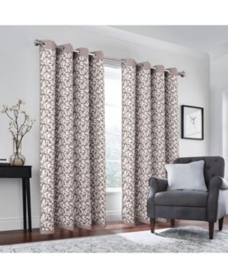 100% Polyester 190 GSM Marina Revisible Blackout Grommet Curtain Panel 54" x 95" Taupe