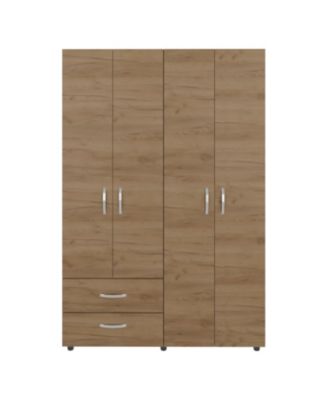 Fifty Modern 2-Door Wardrobe with Shelves and Drawers