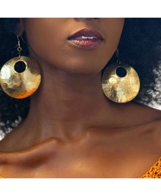 Women's Zahara Brass Statement Earrings