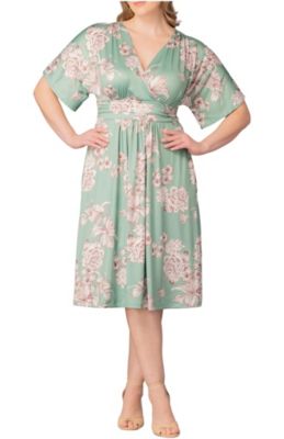 Kiyonna Plus Size Gia A-Line Midi Dress with Pockets - Macy's