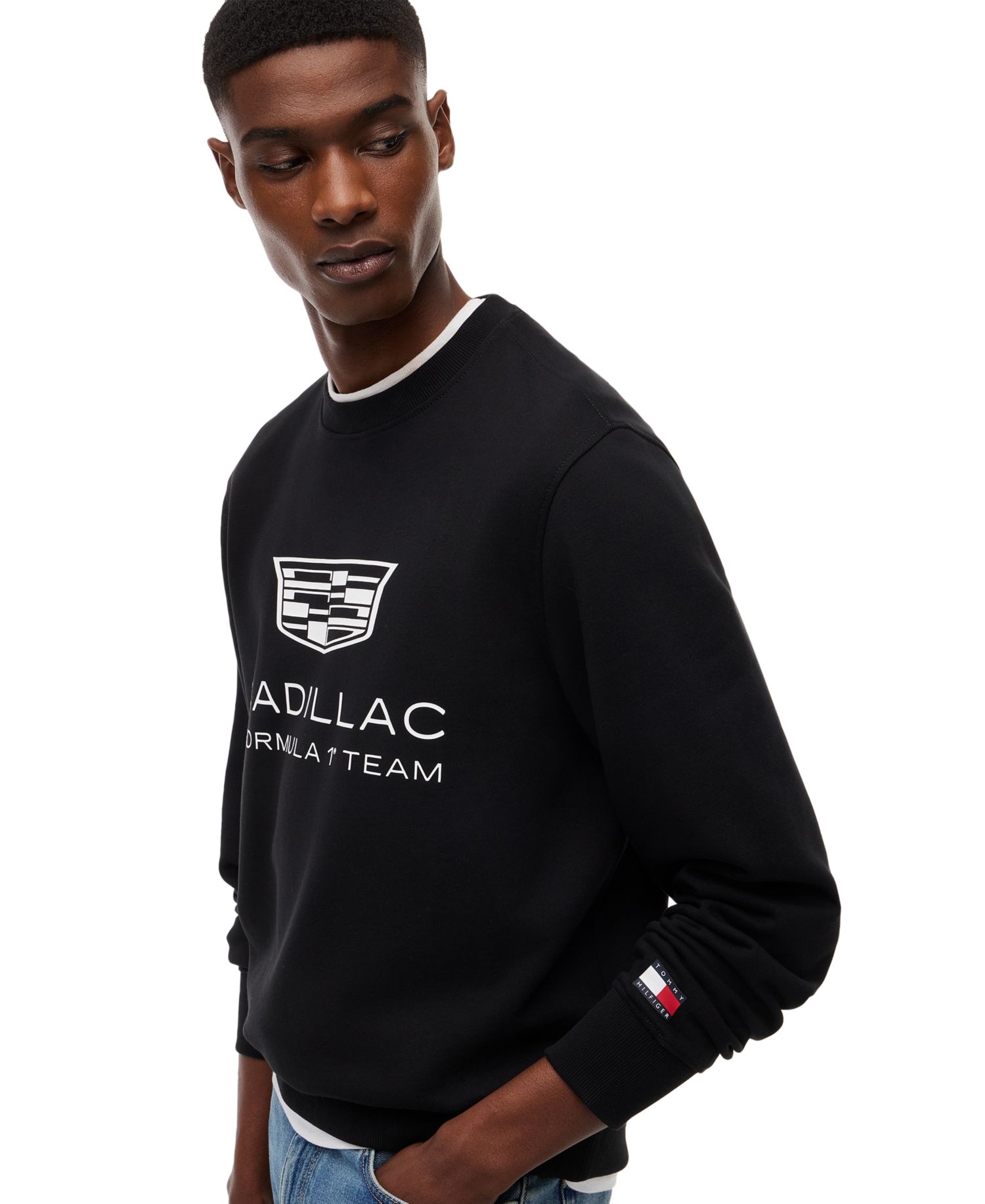 x Cadillac F1® Men's Shield Graphic Crewneck