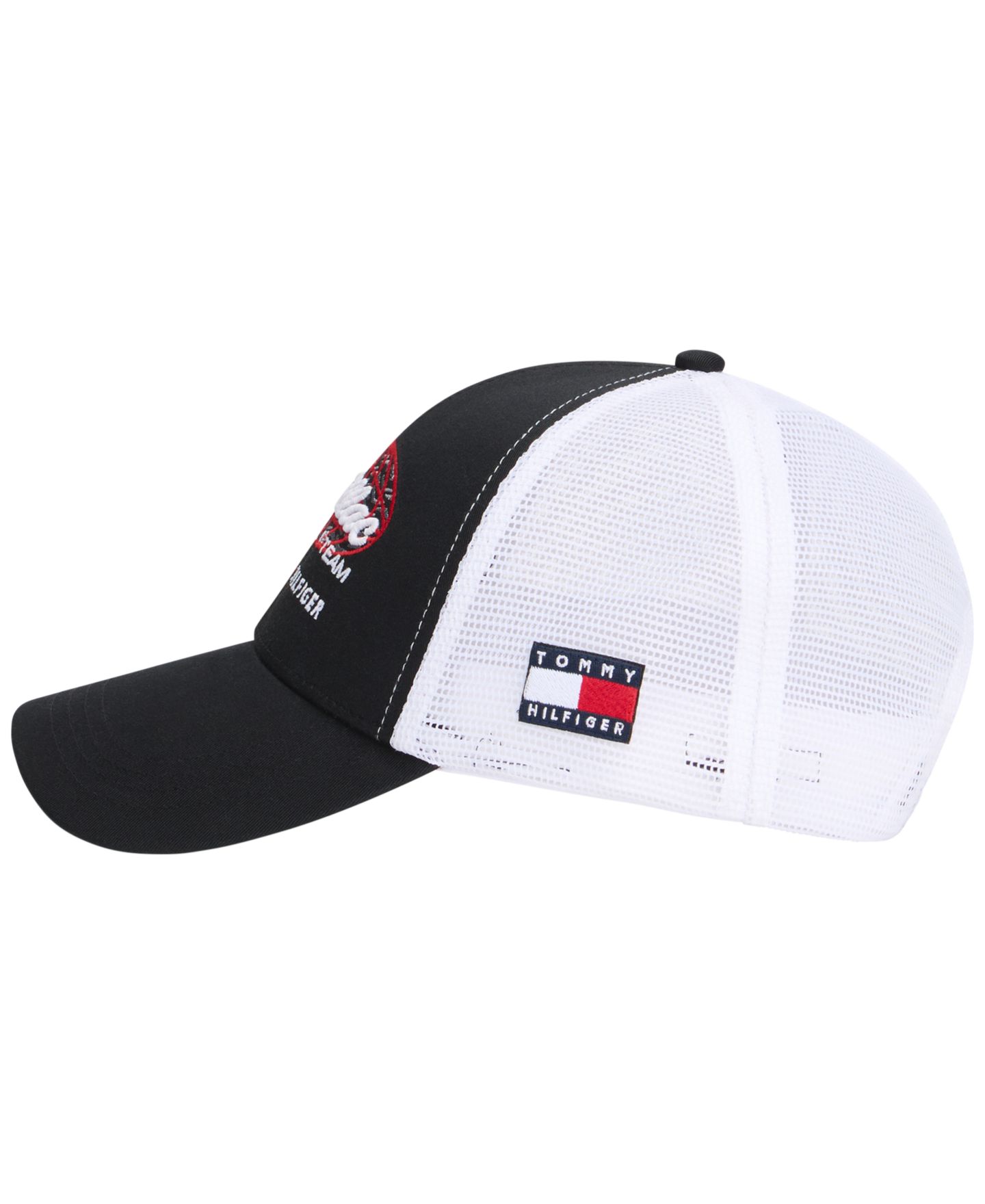 Мужская кепка Tommy Hilfiger x Cadillac F1® Script Trucker, цвет: Чёрный / Оптический белый — фото 2
