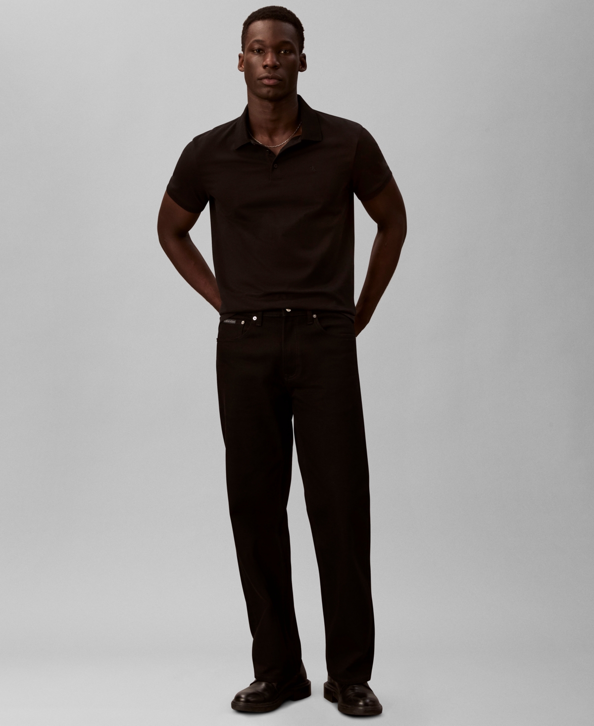 Calvin Klein Men's Short Sleeve Solid Polo Shirt