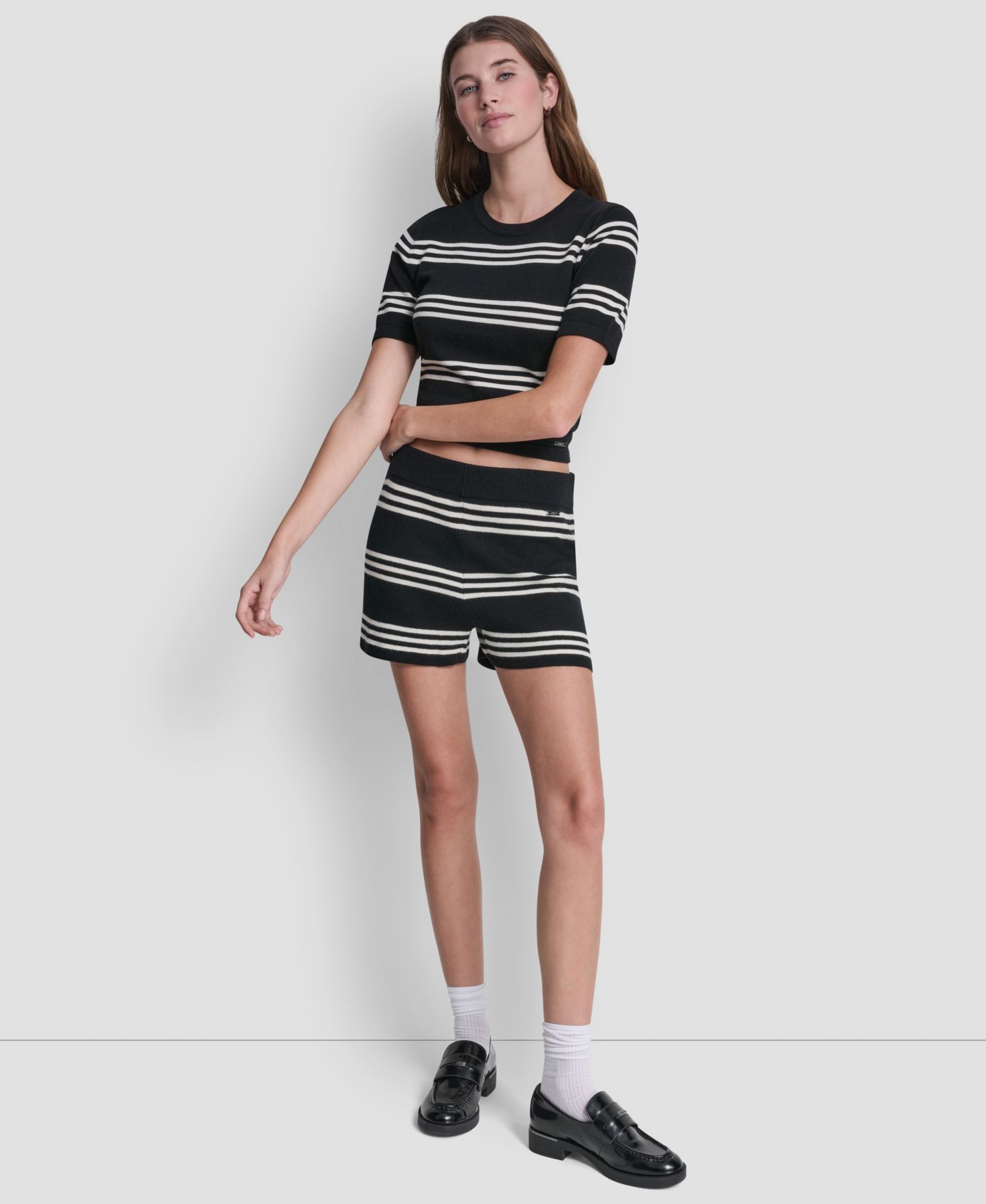 Women's Striped Sweater Shorts