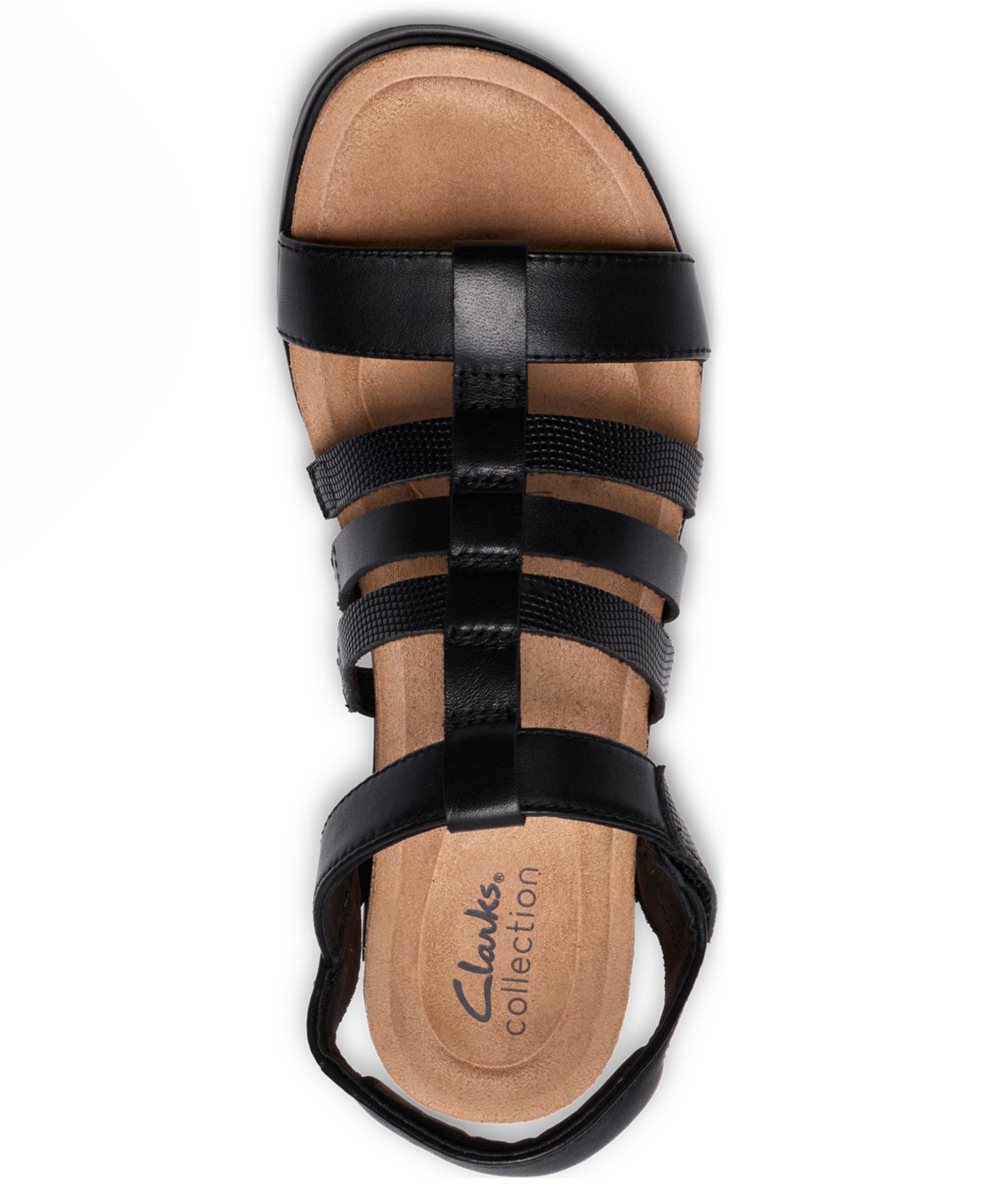 Женские сандалии Clarks Kacha Step Round Toe, цвет: Чёрный кожаный — фото 4