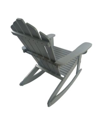 Reclining Wooden Outdoor Rocking Adirondack Chair
