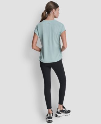 Women's Ruched Side Seams V-Neck Tech T-Shirt