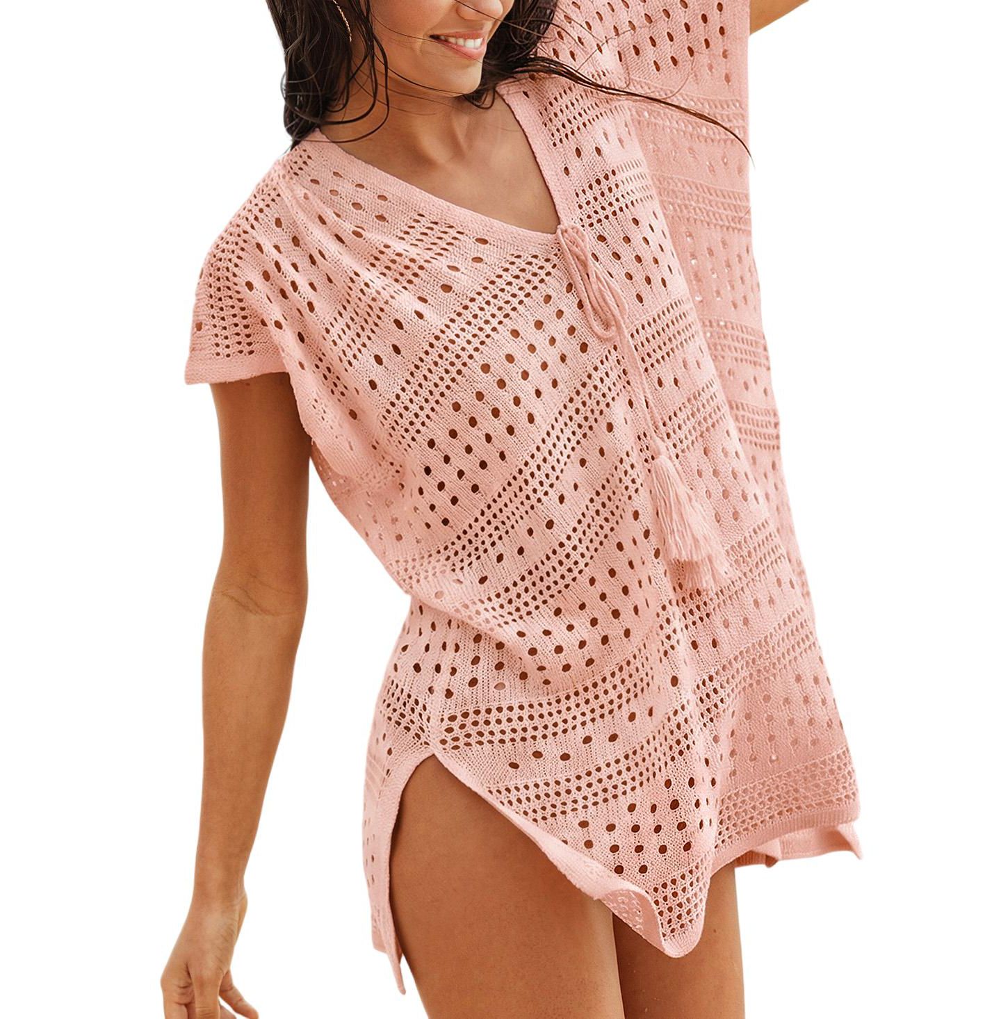 Женское платье Cupshe Sandbar Stroll Cover-Up, цвет: Пастельный розовый — фото 2