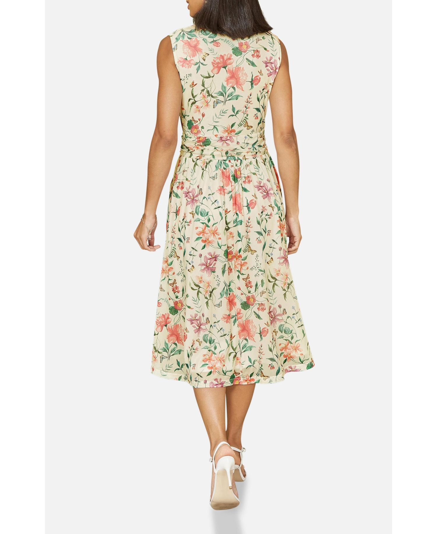 Women's Mesh Stretch Midi Dress