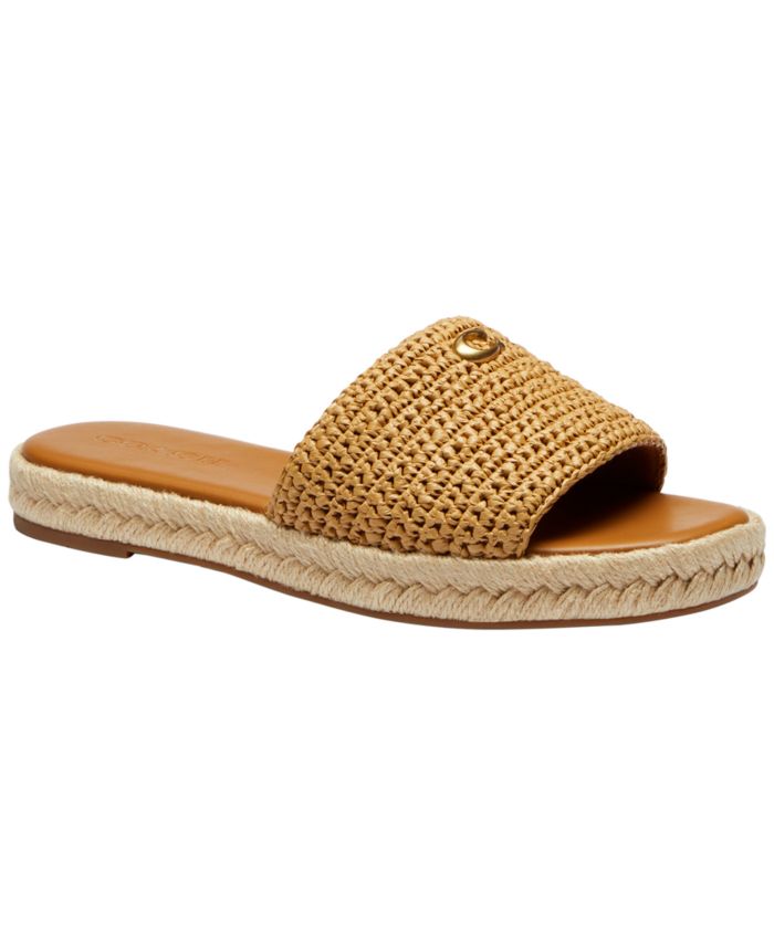 COACH Women's Holly Espadrille Slip-On Sandals