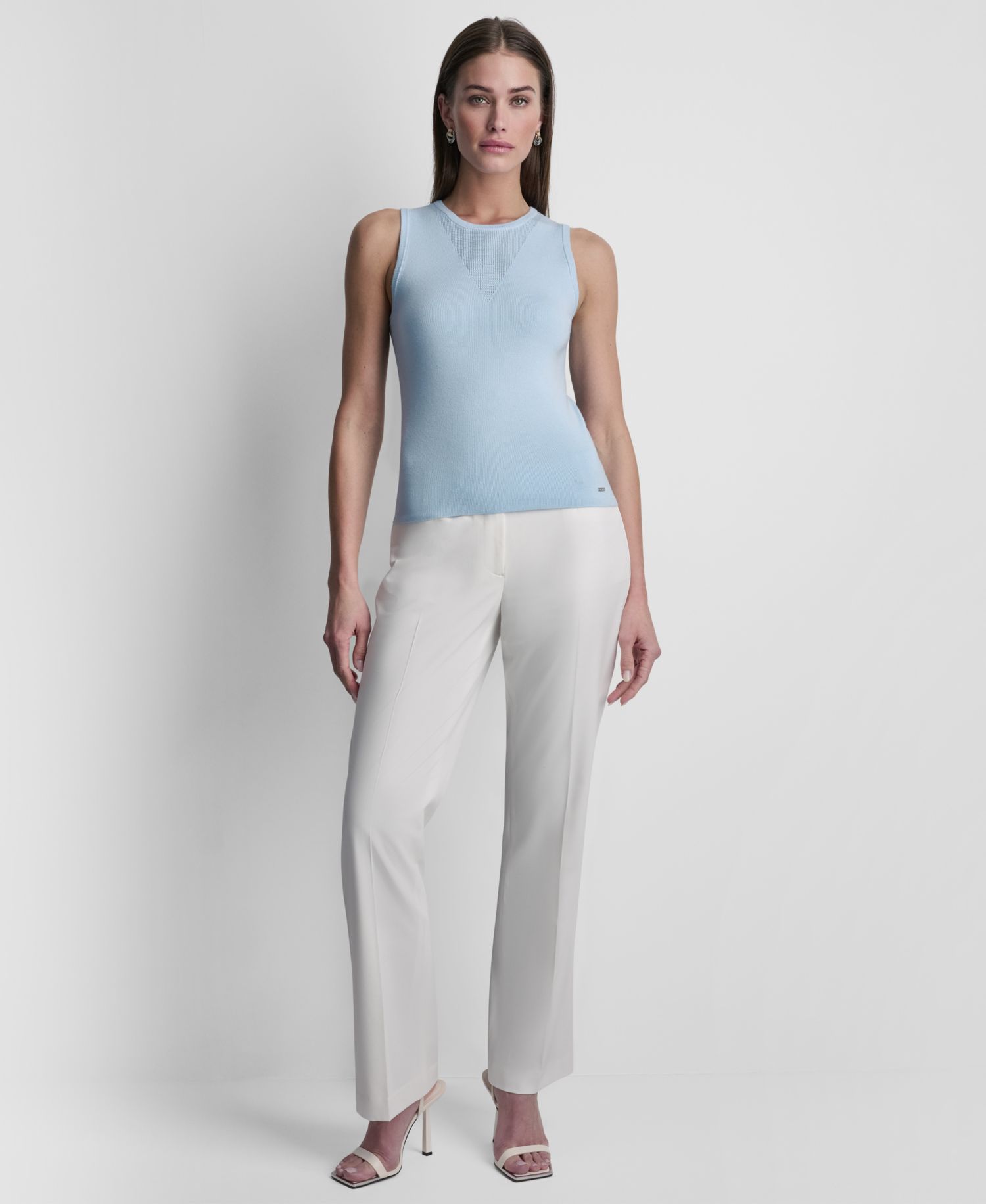 Women's Sleeveless V-Detailed Sweater