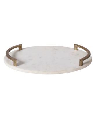 Bianca 18" Marble Tray