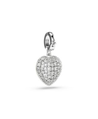 Rhodium Plated Heart Idyllia Charms