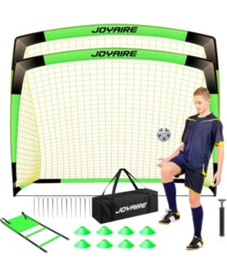 Pro-Grade 7x5ft Pop-Up Soccer Goal for Kids – Durable 5-Layer Tear-Resistant Net & 10mm Poles, Portable Set Includes Size 4 Ball