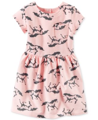 Carter's - Little Girls' Horse-Print Dress