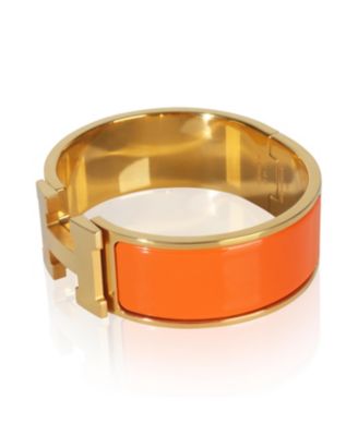 Hermes Gold-Plated  Clic Clac In Organe Fruite Bracelet