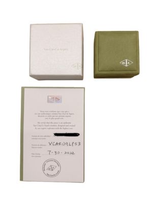 Van Cleef & Arpels Diamond Perlee Clovers Ring