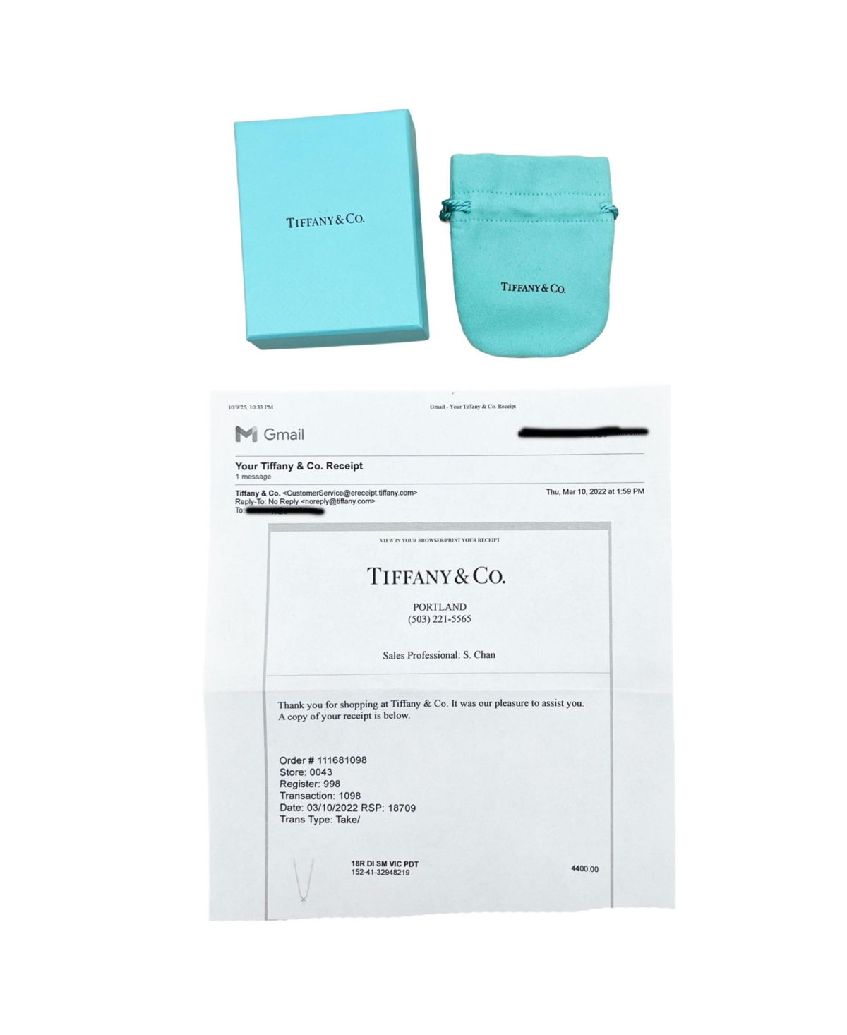 Pre-Owned Tiffany & Co. Diamond Small Model Victoria Pendant