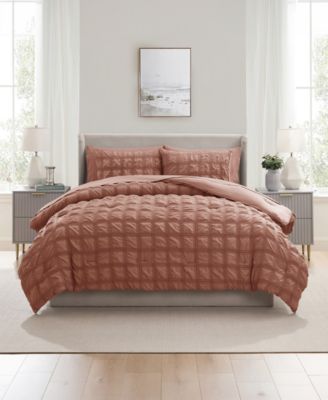 Luxury Soft Seersucker Design 7-Pc. Comforter Set, Queen